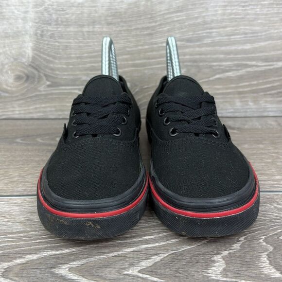 Vans Authentic “Flame Wall” Women’s Sz 7 Black Canvas Low Top Lace Up Sneakers - Picture 2 of 10
